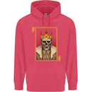 King Playing Card Gothic Skull Poker Childrens Kids Hoodie Heliconia