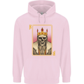 King Playing Card Gothic Skull Poker Childrens Kids Hoodie Light Pink