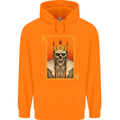 King Playing Card Gothic Skull Poker Childrens Kids Hoodie Orange