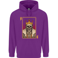 King Playing Card Gothic Skull Poker Childrens Kids Hoodie Purple