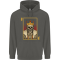 King Playing Card Gothic Skull Poker Childrens Kids Hoodie Storm Grey