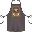 King Playing Card Gothic Skull Poker Cotton Apron 100% Organic Dark Grey