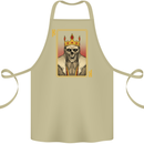 King Playing Card Gothic Skull Poker Cotton Apron 100% Organic Khaki