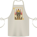 King Playing Card Gothic Skull Poker Cotton Apron 100% Organic Natural