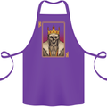 King Playing Card Gothic Skull Poker Cotton Apron 100% Organic Purple