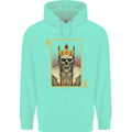 King Playing Card Gothic Skull Poker Mens 80% Cotton Hoodie Peppermint