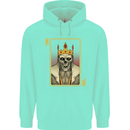 King Playing Card Gothic Skull Poker Mens 80% Cotton Hoodie Peppermint