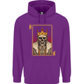 King Playing Card Gothic Skull Poker Mens 80% Cotton Hoodie Purple