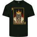 King Playing Card Gothic Skull Poker Mens Cotton T-Shirt Tee Top Black