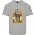 King Playing Card Gothic Skull Poker Mens Cotton T-Shirt Tee Top Sports Grey