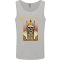 King Playing Card Gothic Skull Poker Mens Vest Tank Top Sports Grey