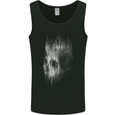 King Skull Gothic Biker Tattoo Tribal Mens Vest Tank Top Black