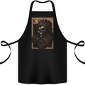 King of Cards Skull King Gothic Playing Cotton Apron 100% Organic Black