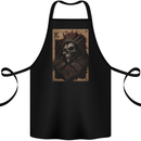 King of Cards Skull King Gothic Playing Cotton Apron 100% Organic Black