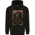 King of Cards Skull King Gothic Playing Mens 80% Cotton Hoodie Black