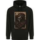 King of Cards Skull King Gothic Playing Mens 80% Cotton Hoodie Black