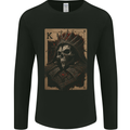 King of Cards Skull King Gothic Playing Mens Long Sleeve T-Shirt Black
