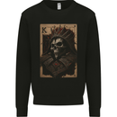 King of Cards Skull King Gothic Playing Mens Sweatshirt Jumper Black