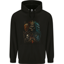 King of Kings Gothic Skull Heavy Metal Rock Childrens Kids Hoodie Black