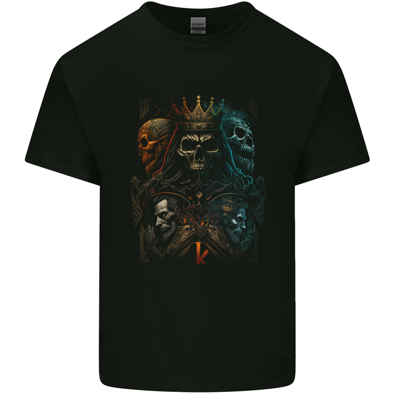 King of Kings Gothic Skull Heavy Metal Rock Kids T-Shirt Childrens Black