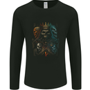 King of Kings Gothic Skull Heavy Metal Rock Mens Long Sleeve T-Shirt Black