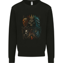 King of Kings Gothic Skull Heavy Metal Rock Mens Sweatshirt Jumper Black