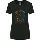 King of Kings Gothic Skull Heavy Metal Rock Womens Wider Cut T-Shirt Black