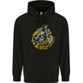 King of the Road Biker Motorcycle Motorbike Mens Hoodie Black