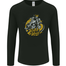 King of the Road Biker Motorcycle Motorbike Mens Long Sleeve T-Shirt Black