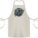 King of the Road Motorcycle Skull Biker Cotton Apron 100% Organic Natural
