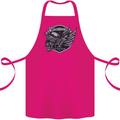 King of the Road Motorcycle Skull Biker Cotton Apron 100% Organic Pink