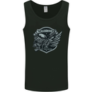 King of the Road Motorcycle Skull Biker Mens Vest Tank Top Black