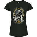 King's Highway Biker Motorcycle Motorbike Womens Petite Cut T-Shirt Black