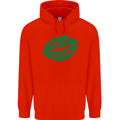 Kiss Me I'm Irish St. Patrick's Day Childrens Kids Hoodie Bright Red