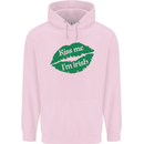 Kiss Me I'm Irish St. Patrick's Day Childrens Kids Hoodie Light Pink