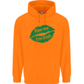 Kiss Me I'm Irish St. Patrick's Day Childrens Kids Hoodie Orange