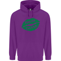 Kiss Me I'm Irish St. Patrick's Day Childrens Kids Hoodie Purple