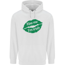 Kiss Me I'm Irish St. Patrick's Day Childrens Kids Hoodie White