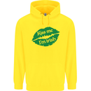 Kiss Me I'm Irish St. Patrick's Day Childrens Kids Hoodie Yellow