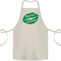 Kiss Me I'm Irish St. Patrick's Day Cotton Apron 100% Organic Natural