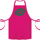 Kiss Me I'm Irish St. Patrick's Day Cotton Apron 100% Organic Pink