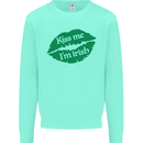 Kiss Me I'm Irish St. Patrick's Day Kids Sweatshirt Jumper Peppermint
