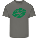 Kiss Me I'm Irish St. Patrick's Day Kids T-Shirt Childrens Charcoal