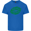 Kiss Me I'm Irish St. Patrick's Day Kids T-Shirt Childrens Royal Blue