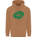 Kiss Me I'm Irish St. Patrick's Day Mens 80% Cotton Hoodie Caramel Latte