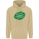 Kiss Me I'm Irish St. Patrick's Day Mens 80% Cotton Hoodie Sand