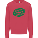 Kiss Me I'm Irish St. Patrick's Day Mens Sweatshirt Jumper Heliconia