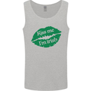 Kiss Me I'm Irish St. Patrick's Day Mens Vest Tank Top Sports Grey