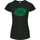 Kiss Me I'm Irish St. Patrick's Day Womens Petite Cut T-Shirt Black