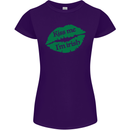 Kiss Me I'm Irish St. Patrick's Day Womens Petite Cut T-Shirt Purple